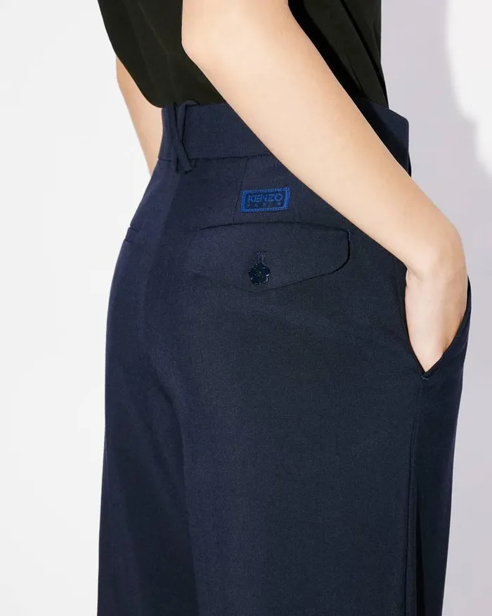 Kenzo Pants And Shorts Women Tailored Trousers Midnight Blue
