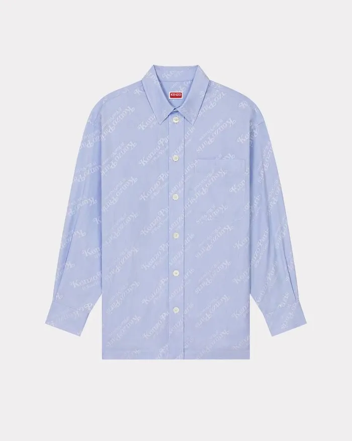 Kenzo Shirts Men By Verdy039 Oversize Shirt Sky Blue