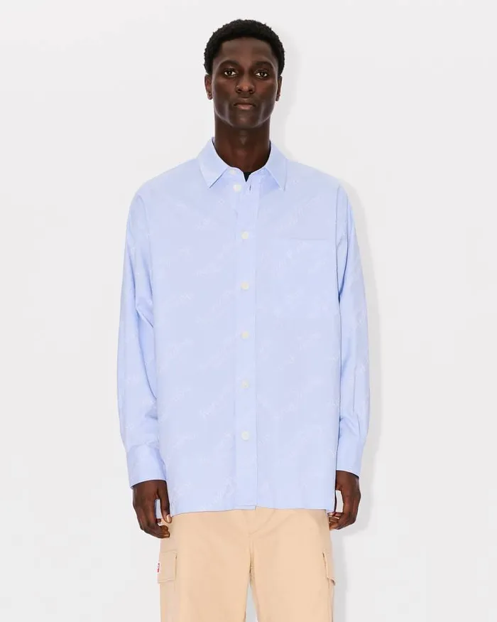 Kenzo Shirts Men By Verdy039 Oversize Shirt Sky Blue