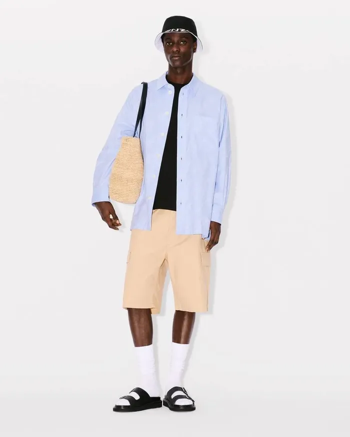 Kenzo Shirts Men By Verdy039 Oversize Shirt Sky Blue