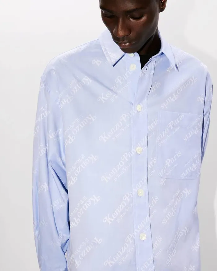 Kenzo Shirts Men By Verdy039 Oversize Shirt Sky Blue