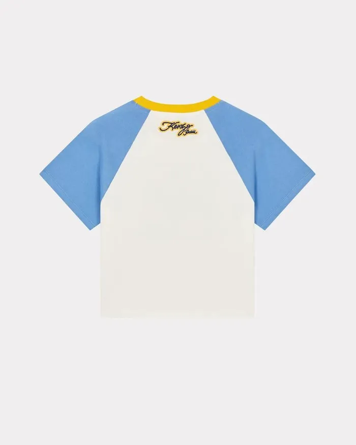 Kenzo TShirts And Sweatshirts Kids 039Campus039 Cotton Tshirt Off White