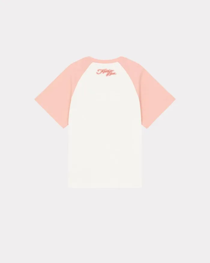 Kenzo TShirts And Sweatshirts Kids Campus039 Embroidered Cotton Tshirt Off White