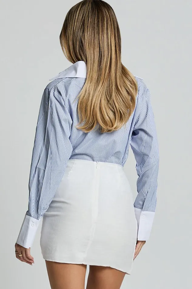 Kerzi Mini Skirt 8211 Tie Front Wrap Skirt In White Women Showpo Curve Clothes