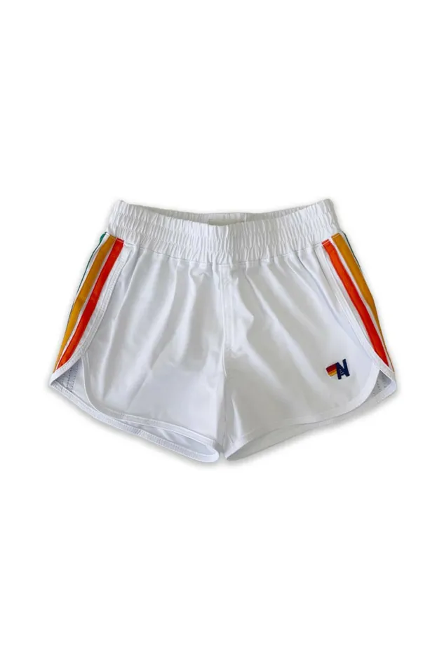 Kids 5 STRIPE KIDS FLEX JOGGER SHORT 8211 WHITE Aviator Nation