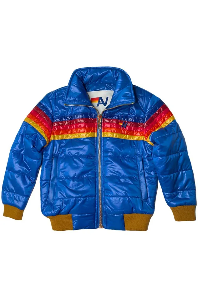 Kids 5 STRIPE KIDS TRAVELER JACKET 8211 SNORKEL BLUE Aviator Nation