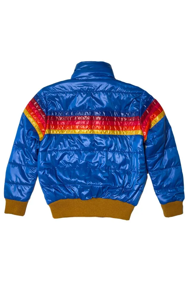 Kids 5 STRIPE KIDS TRAVELER JACKET 8211 SNORKEL BLUE Aviator Nation