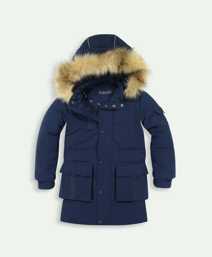 Kids Boys Parka Jacket Navy Brooks Brothers Coats and Jackets