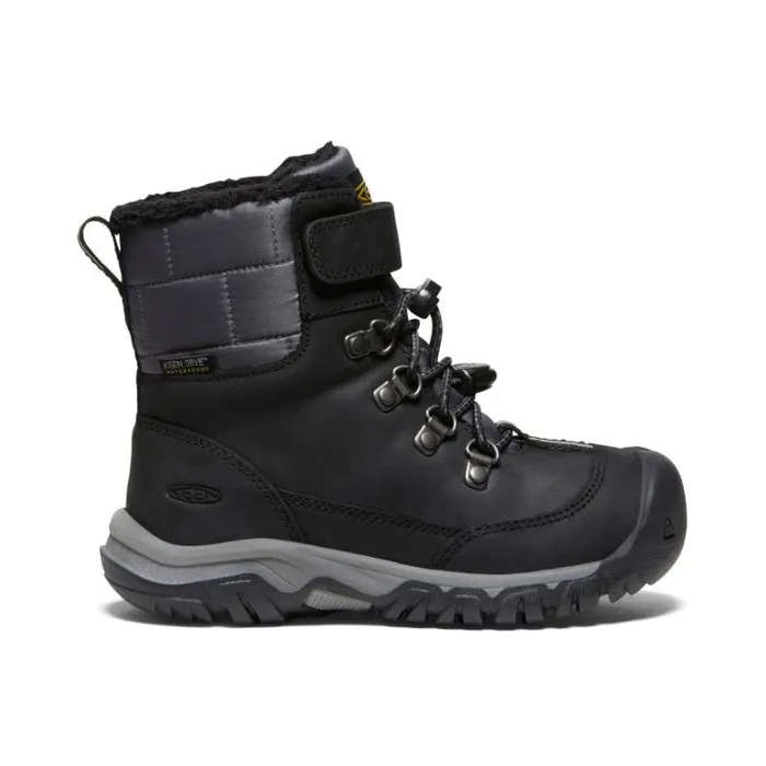 Kids KEEN Boots Little Kids039 Kanibou Waterproof Black Leather Tall Boot