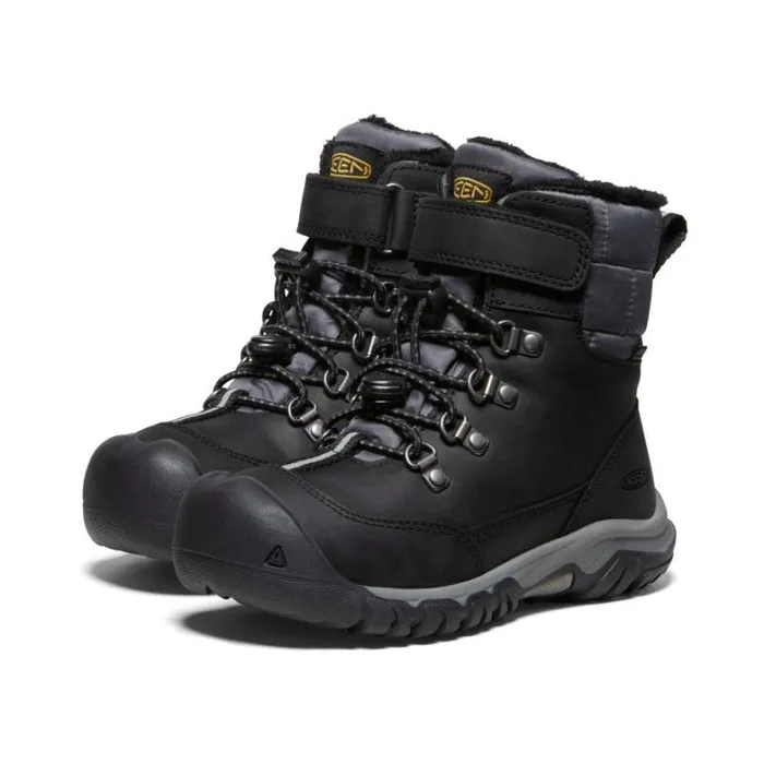 Kids KEEN Boots Little Kids039 Kanibou Waterproof Black Leather Tall Boot