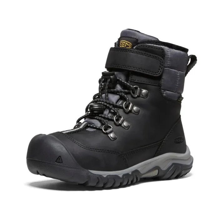 Kids KEEN Boots Little Kids039 Kanibou Waterproof Black Leather Tall Boot