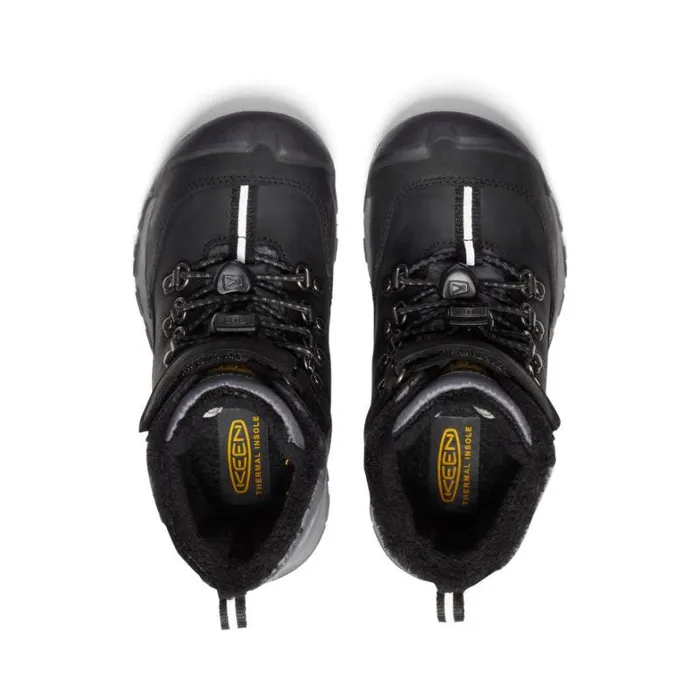Kids KEEN Boots Little Kids039 Kanibou Waterproof Black Leather Tall Boot