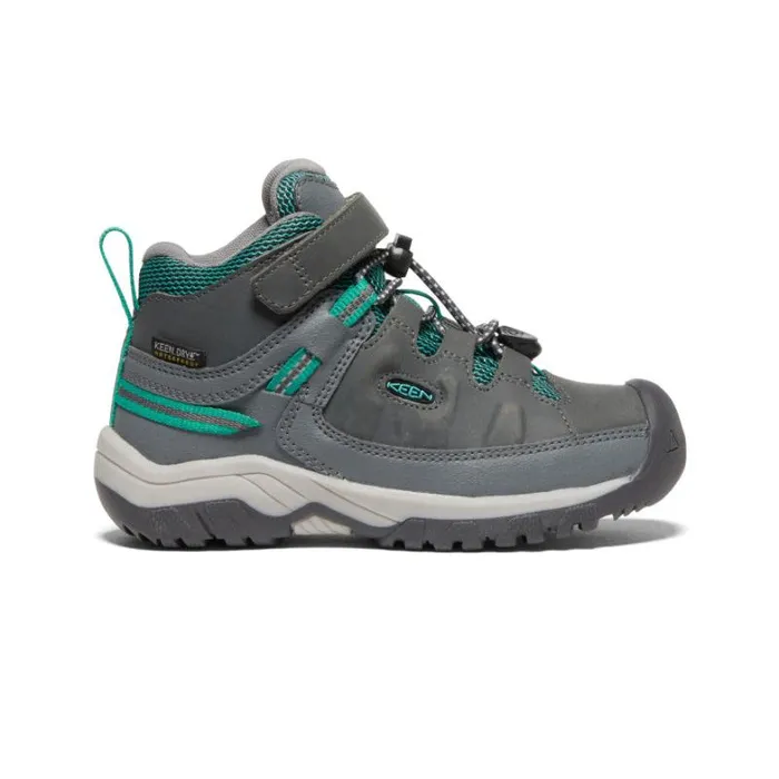 Kids KEEN Hike Little Kids039 Grey Hiking Boots 8211 Targhee Mid WP