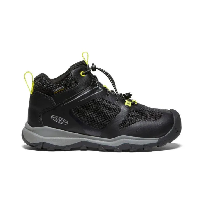Kids KEEN Online Big Kids039 Wanduro Mid Height Waterproof Black Leather Boot