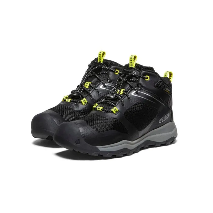 Kids KEEN Online Big Kids039 Wanduro Mid Height Waterproof Black Leather Boot Kids KEEN Online Big Kids039 Wanduro Mid Height Waterproof Black Leather Boot