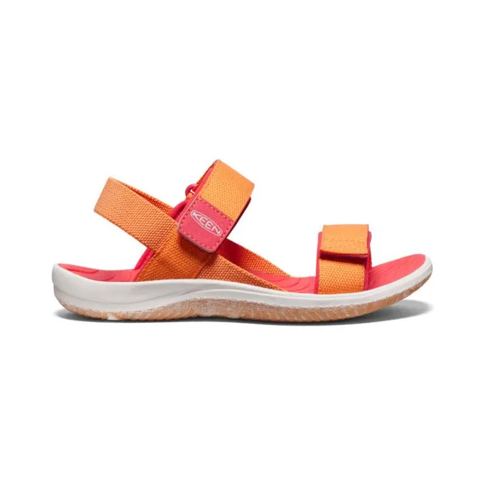 Kids KEEN Playground Big Kids039 Elle Backstrap TangerineCayenne Sandal