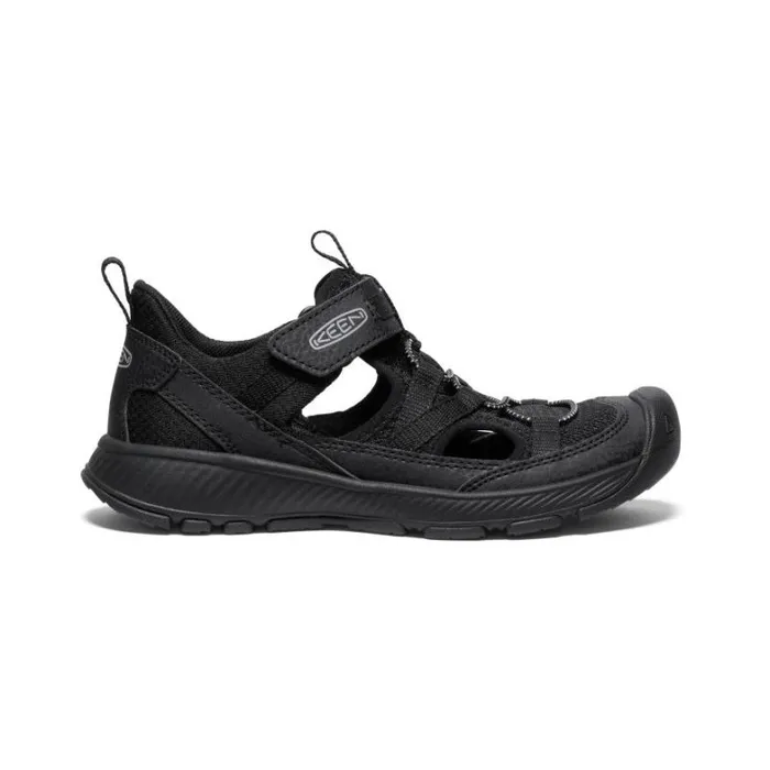 Kids KEEN Playground Big Kids039 Motozoa BlackAlloy Sandal