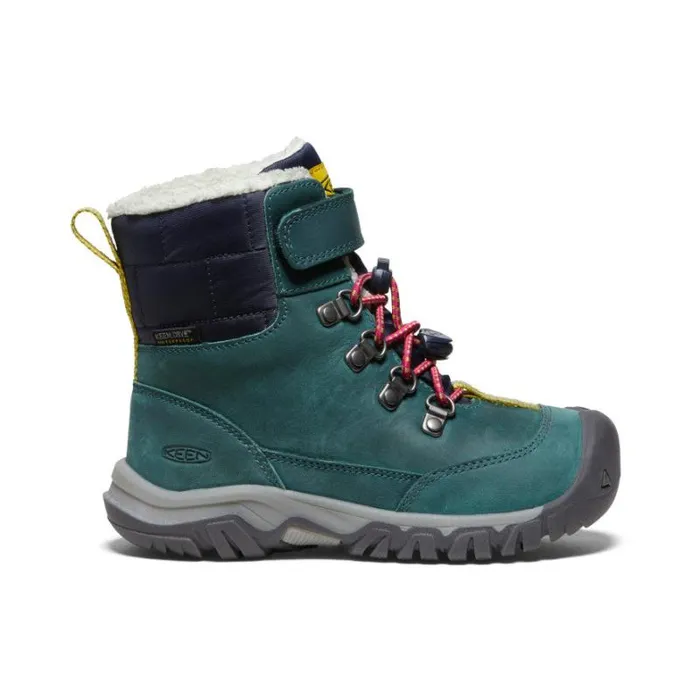 Kids KEEN Playground Little Kids039 Kanibou Waterproof Blue Leather Tall Boot
