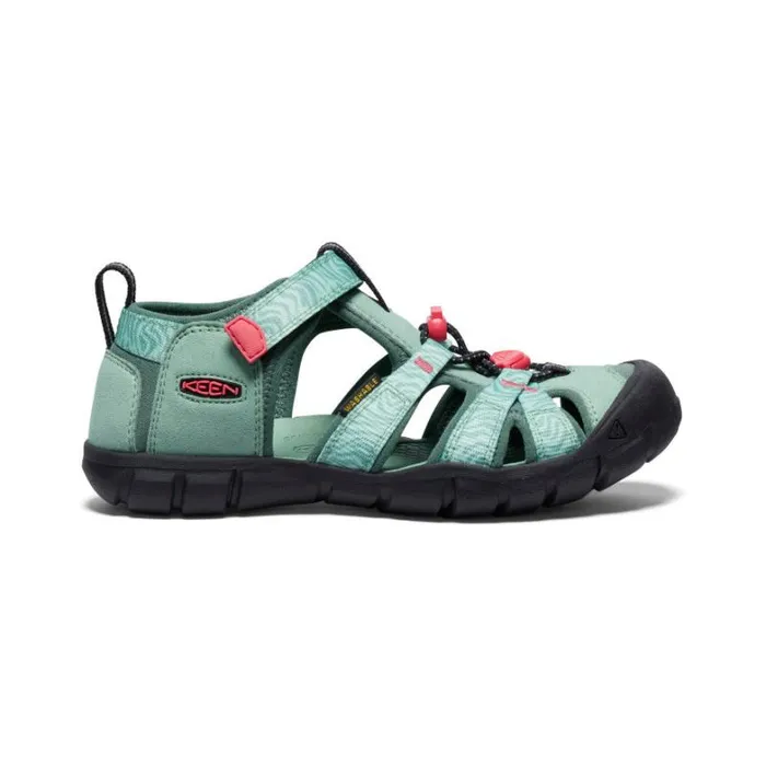 Kids KEEN Sandals Big Kids039 Seacamp II CNX Granite GreenCayenne Sandal