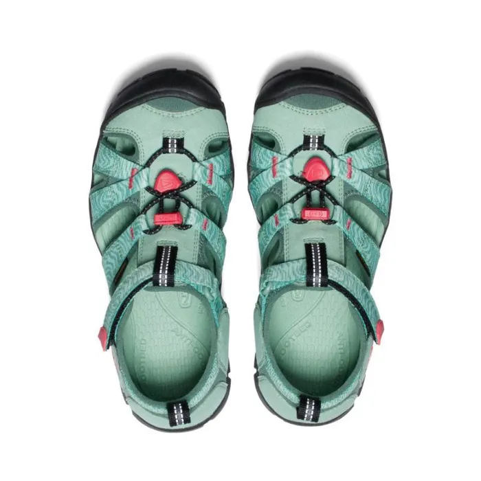 Kids KEEN Sandals Big Kids039 Seacamp II CNX Granite GreenCayenne Sandal Kids KEEN Sandals Big Kids039 Seacamp II CNX Granite GreenCayenne Sandal