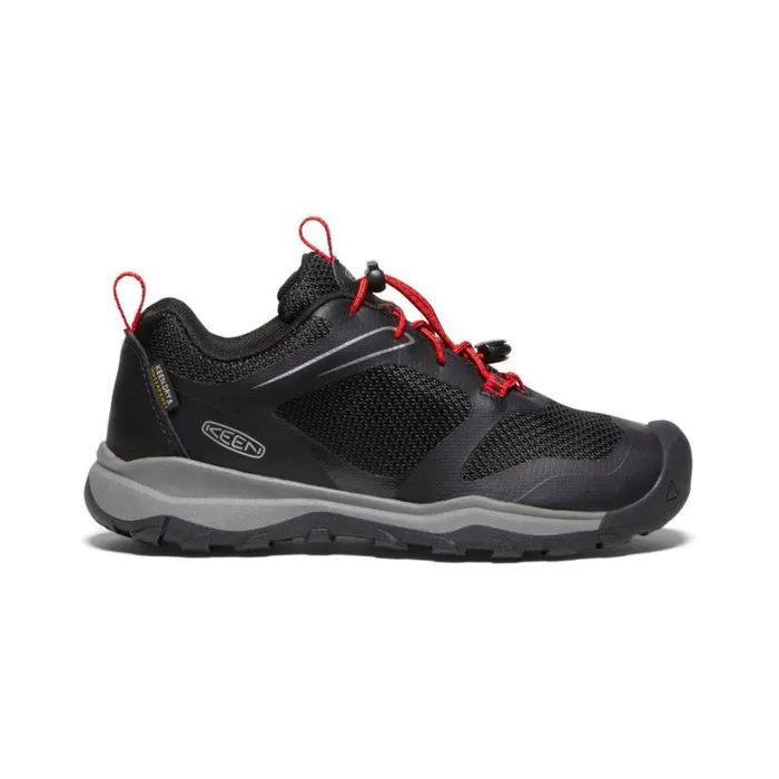 Kids KEEN Shoes Big Kids039 Wanduro Low Waterproof Black Leather Shoe