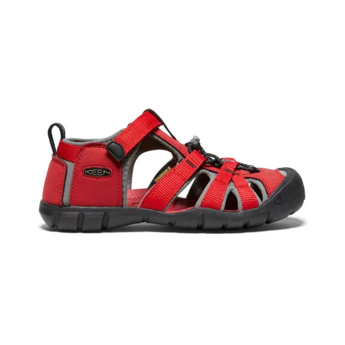 Kids KEEN Water Big Kids039 Red Water Sandals 8211 Seacamp II CNX