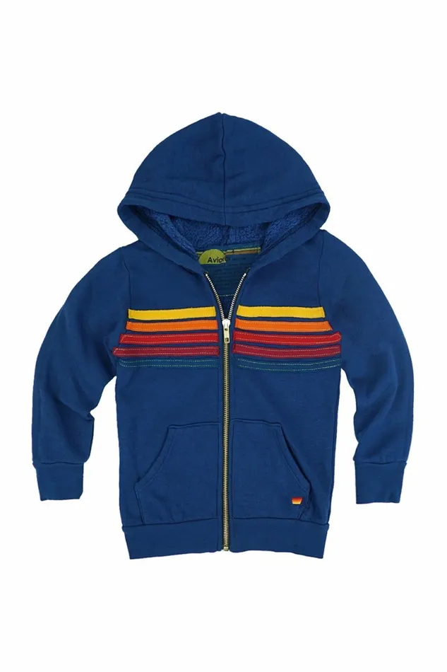 Kids KID039S 5 STRIPE HOODIE 8211 ROYAL Aviator Nation