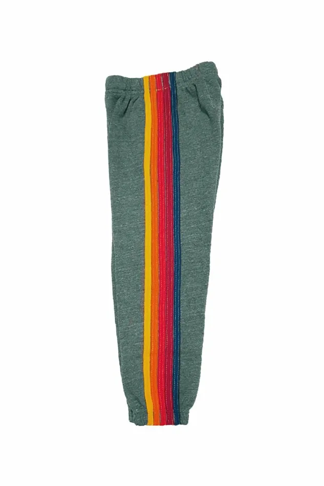 Kids KID039S 5 STRIPE SWEATPANTS 8211 HEATHER GREY Aviator Nation