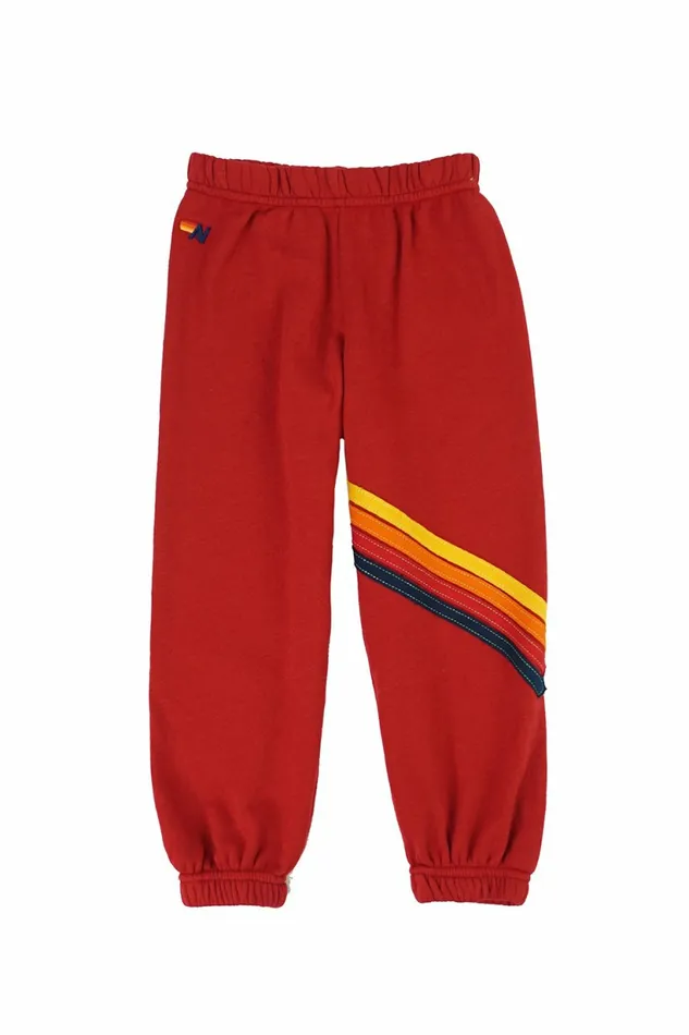 Kids KID039S CHEVRON SWEATPANTS 8211 RED Aviator Nation Kids KID039S CHEVRON SWEATPANTS 8211 RED Aviator Nation