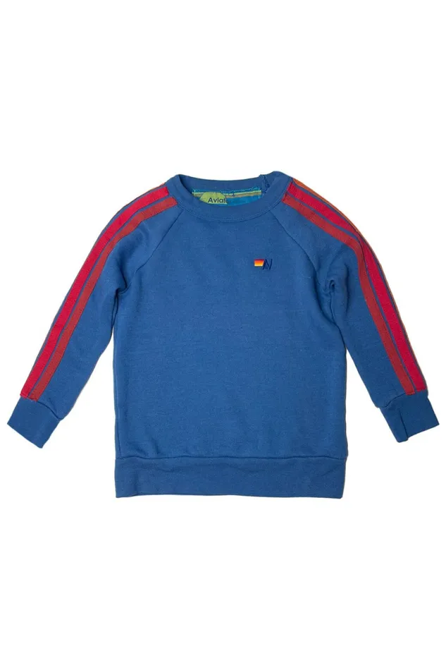 Kids KID039S CLASSIC CREW SWEATSHIRT 8211 VINTAGE CARIBBEAN RAINBOW Aviator Nation