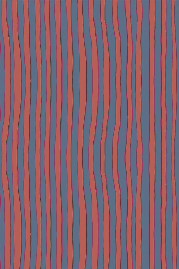 Kids Natalie Martin Fiore Kids Batik Stripe Blood Orange