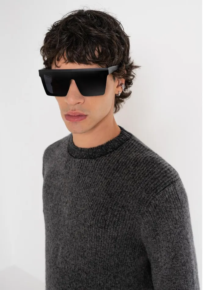 Knitwear Men Antony Morato Regular Fit Mohair Wool Blend Jumper Anthracite