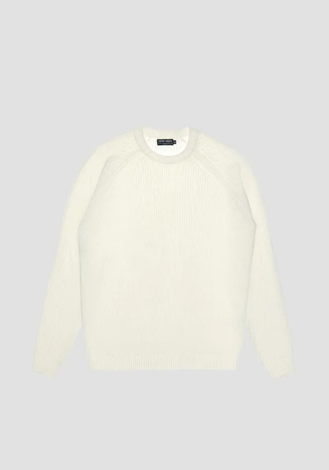 Knitwear Men Antony Morato Regular Fit Sweater In Wool Blend Yarn White