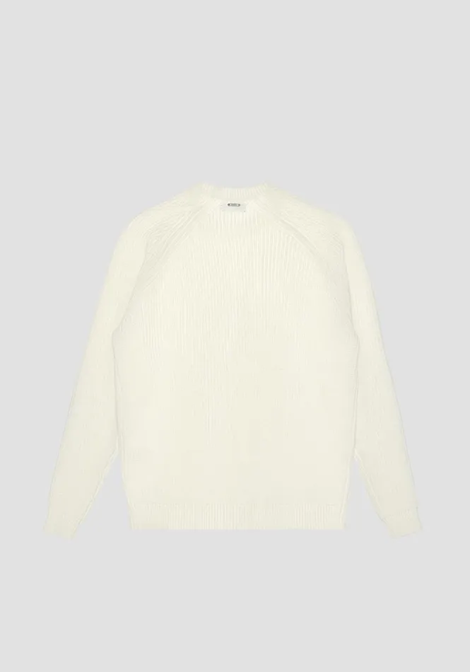 Knitwear Men Antony Morato Regular Fit Sweater In Wool Blend Yarn White