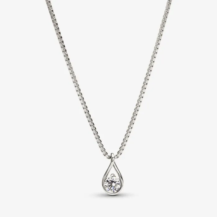 LabGrown Diamond Necklaces Women Pandora Online Infinite 14k White Gold Labgrown Diamond Pendant Necklace White Gold