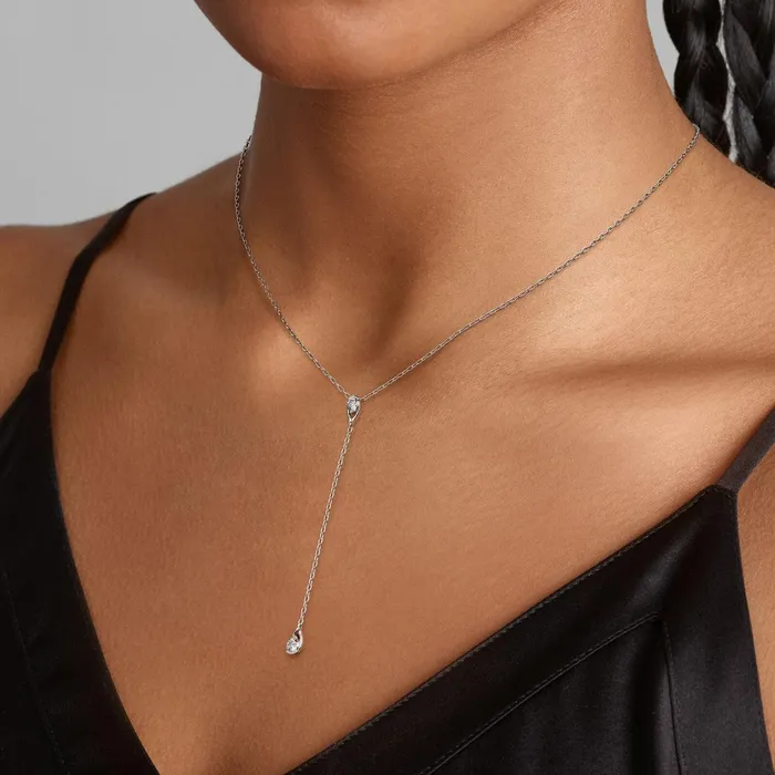 LabGrown Diamond Necklaces Women Pandora Online Infinite Sterling Silver Labgrown Diamond Drop Necklace