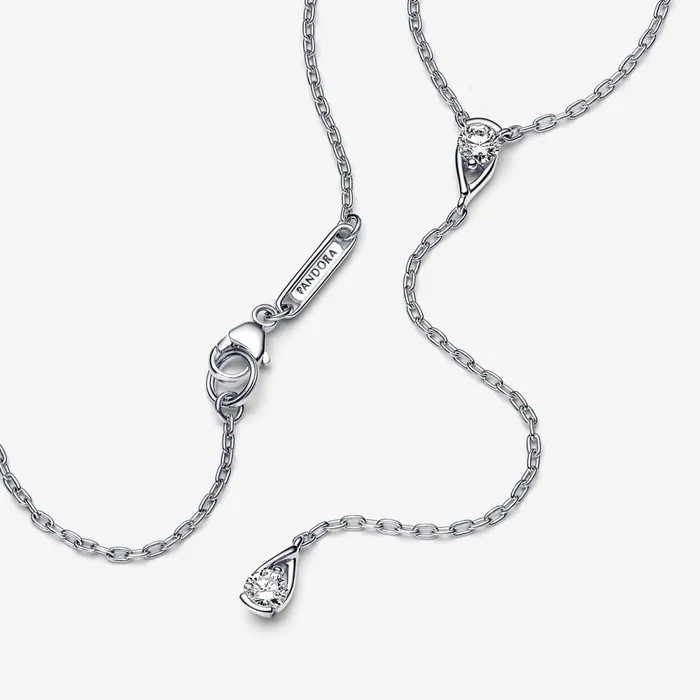 LabGrown Diamond Necklaces Women Pandora Online Infinite Sterling Silver Labgrown Diamond Drop Necklace