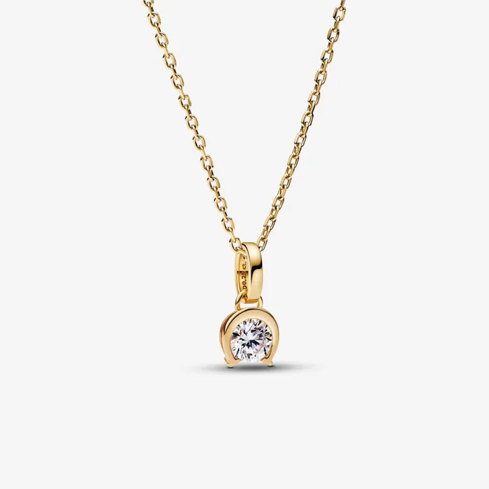 LabGrown Diamond Necklaces Women Pandora Online Talisman 14k Gold Labgrown Diamond Horseshoe Pendant Necklace