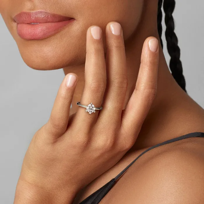 LabGrown Diamond Rings Women Pandora Online Nova 14k White Gold Labgrown Diamond Ring White Gold