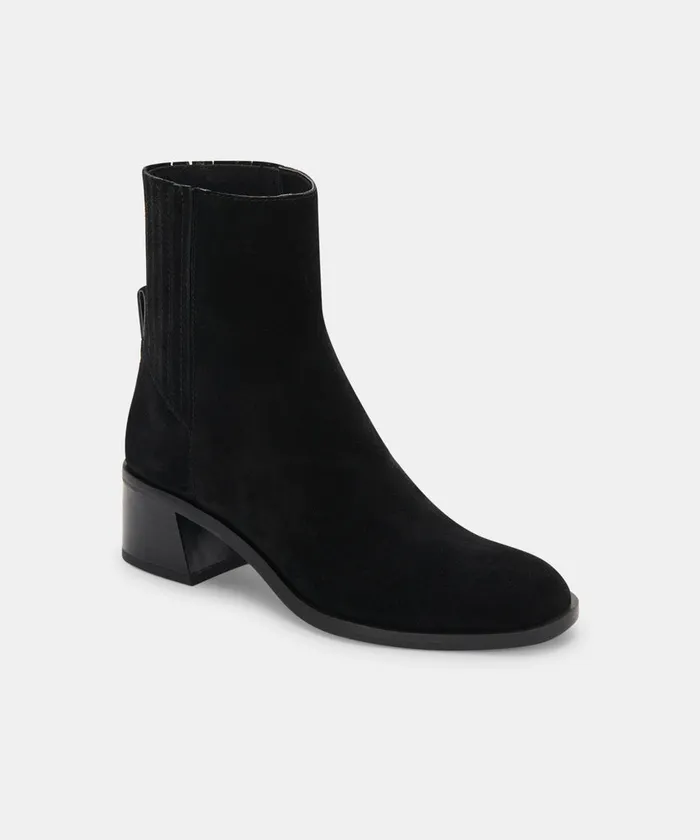 Layton Booties Black Suede Women Dolce Vita Boots and Booties