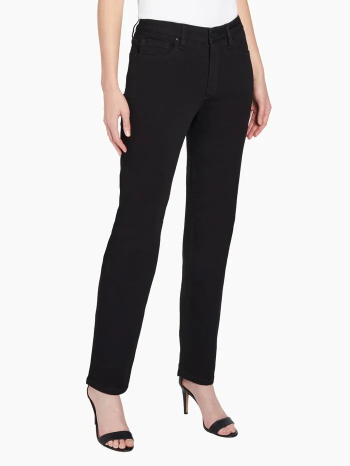 Lexington Straight Leg Jeans Onyx Wash Women Jones New York Pants and Skirts