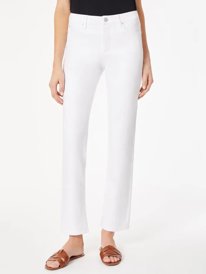 Lexington Straight Leg Jeans Soft White Women Jones New York Denim
