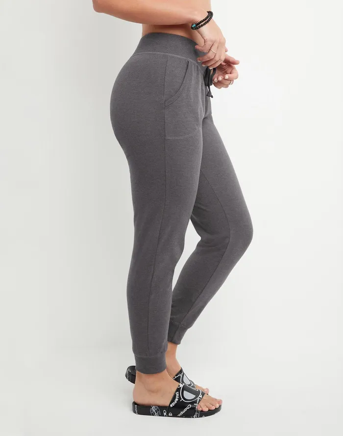 Lightweight Lounge Joggers C Logo 29034 Granite Heather Women Champion Pants