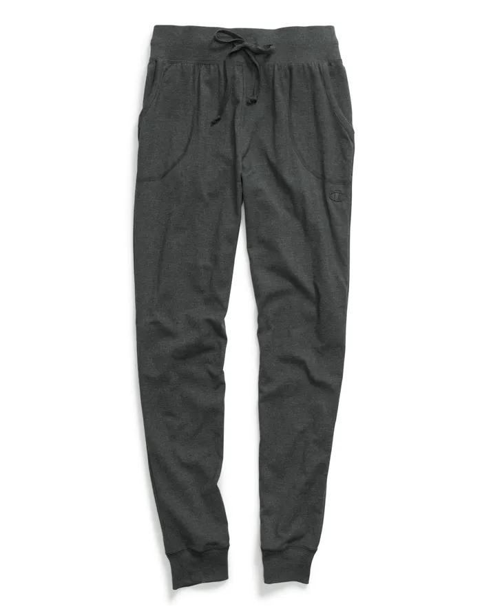 Lightweight Lounge Joggers C Logo 29034 Granite Heather Women Champion Pants