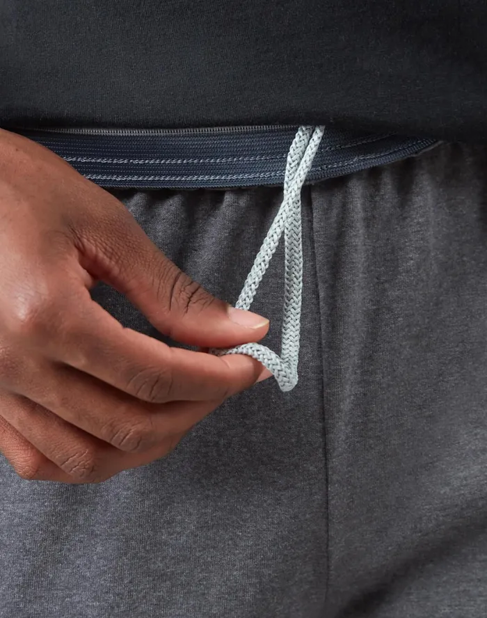 Lightweight Lounge Pants OpenHem C Logo 325034 Granite Heather Men Champion Pants and Joggers