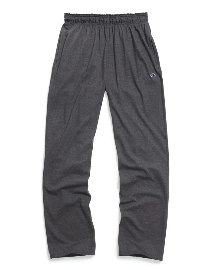 Lightweight Lounge Pants OpenHem C Logo 325034 Granite Heather Men Champion Pants and Joggers