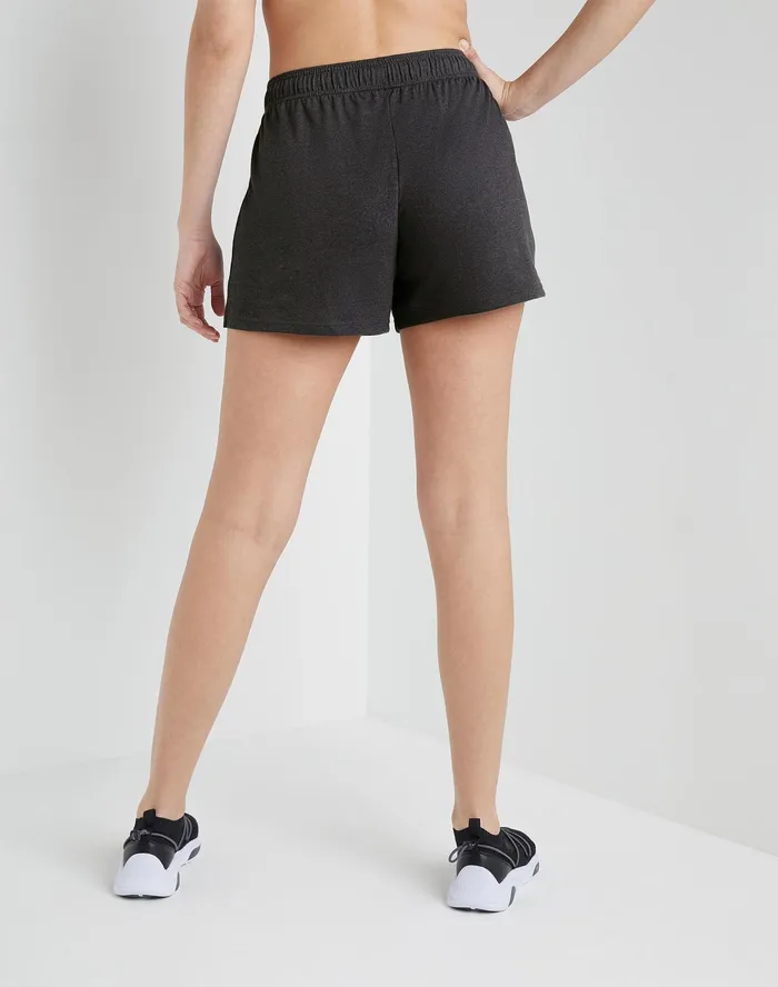 Lightweight Lounge Shorts C Logo 5034 Granite Heather Women Champion Shorts