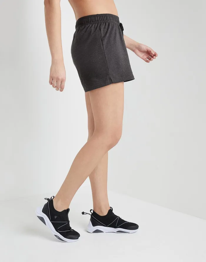 Lightweight Lounge Shorts C Logo 5034 Granite Heather Women Champion Shorts