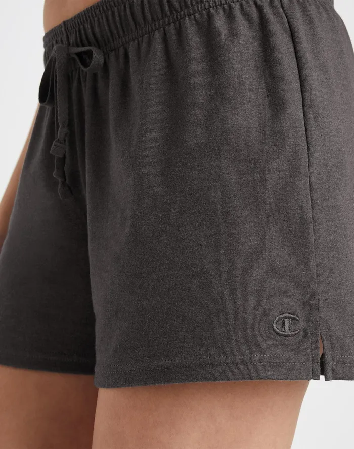 Lightweight Lounge Shorts C Logo 5034 Granite Heather Women Champion Shorts
