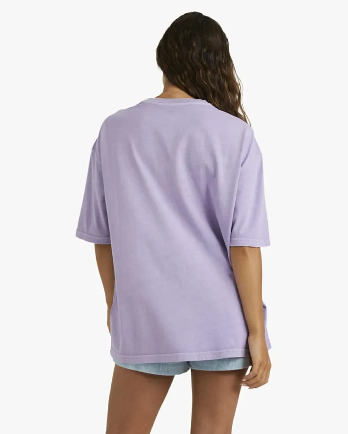 Lilac Throwback Tee TShirt Lilac Breeze Women Billabong Graphic Tees and Tanks